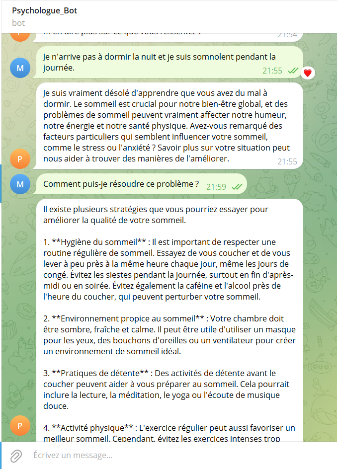 APPS pour Telegram chat bot APPS pour Telegram chat bot